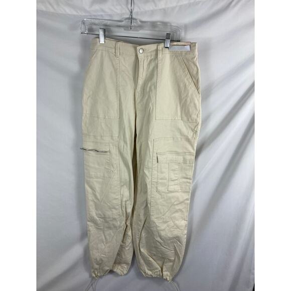 NWT Happily Grey Ivory Cargo Pant size XL - Picture 1 of 4